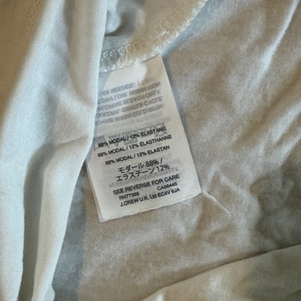 JCrew modal/elastene basic tee - size L - Picture 4 of 4